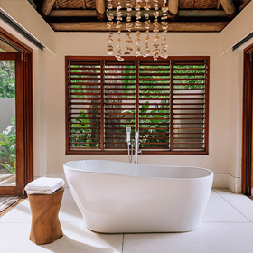 The one bedroom sunset villa at Kokomo Island Fiji.