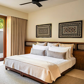 The three bedroom sunrise family villa at Kokomo Island Fiji.