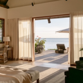 The three bedroom sunset family villa at Kokomo Island Fiji.