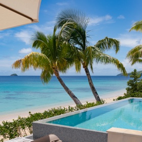 The three bedroom sunset family villa at Kokomo Island Fiji.