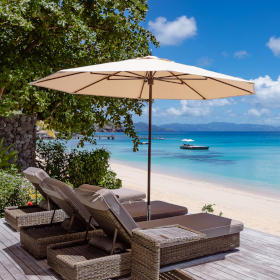 The three bedroom sunset villa at Kokomo Island Fiji.