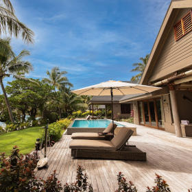 The two bedroom sunrise family villa at Kokomo Island Fiji.